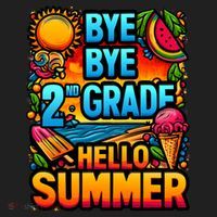 Funny Goodbye 2nd Grade Hello Summer Funny Gift Hat thumb 2
