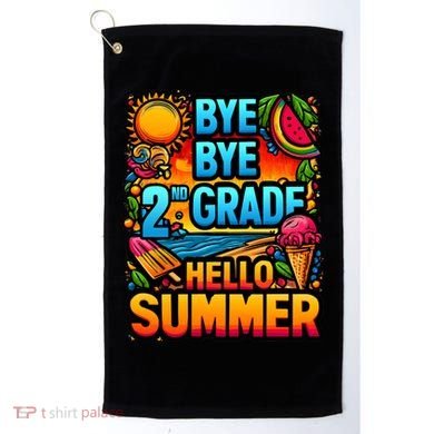 Funny Goodbye 2nd Grade Hello Summer Funny Gift Golf Towel