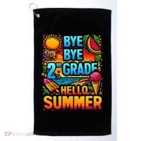 Funny Goodbye 2nd Grade Hello Summer Funny Gift Golf Towel thumb 0