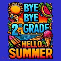 Funny Goodbye 2nd Grade Hello Summer Funny Gift Sweatshirt thumb 3