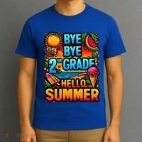 Funny Goodbye 2nd Grade Hello Summer Funny Gift T-Shirt thumb 3