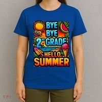 Funny Goodbye 2nd Grade Hello Summer Funny Gift T-Shirt thumb 4