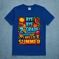 Funny Goodbye 2nd Grade Hello Summer Funny Gift T-Shirt thumb 5