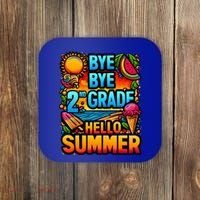 Funny Goodbye 2nd Grade Hello Summer Funny Gift Coaster thumb 0