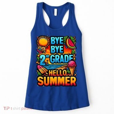 Funny Goodbye 2nd Grade Hello Summer Funny Gift Women's Tank Top
