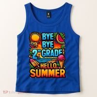 Funny Goodbye 2nd Grade Hello Summer Funny Gift Tank Top thumb 2