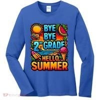 Funny Goodbye 2nd Grade Hello Summer Funny Gift Women's Long Sleeve Shirt thumb 0