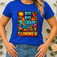 Funny Goodbye 2nd Grade Hello Summer Funny Gift Women's T-Shirt thumb 2