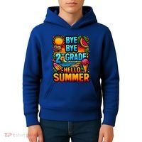 Funny Goodbye 2nd Grade Hello Summer Funny Gift Kids Hoodie thumb 4