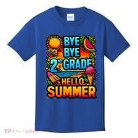 Funny Goodbye 2nd Grade Hello Summer Funny Gift Kids T-Shirt thumb 0