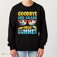 Funny Goodbye 2nd Grade Hello Summer Great Gift Women's Sweatshirt thumb 0