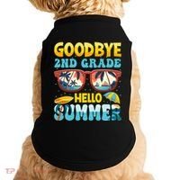 Funny Goodbye 2nd Grade Hello Summer Great Gift Doggie Tank thumb 0