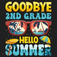 Funny Goodbye 2nd Grade Hello Summer Great Gift Beanie thumb 2