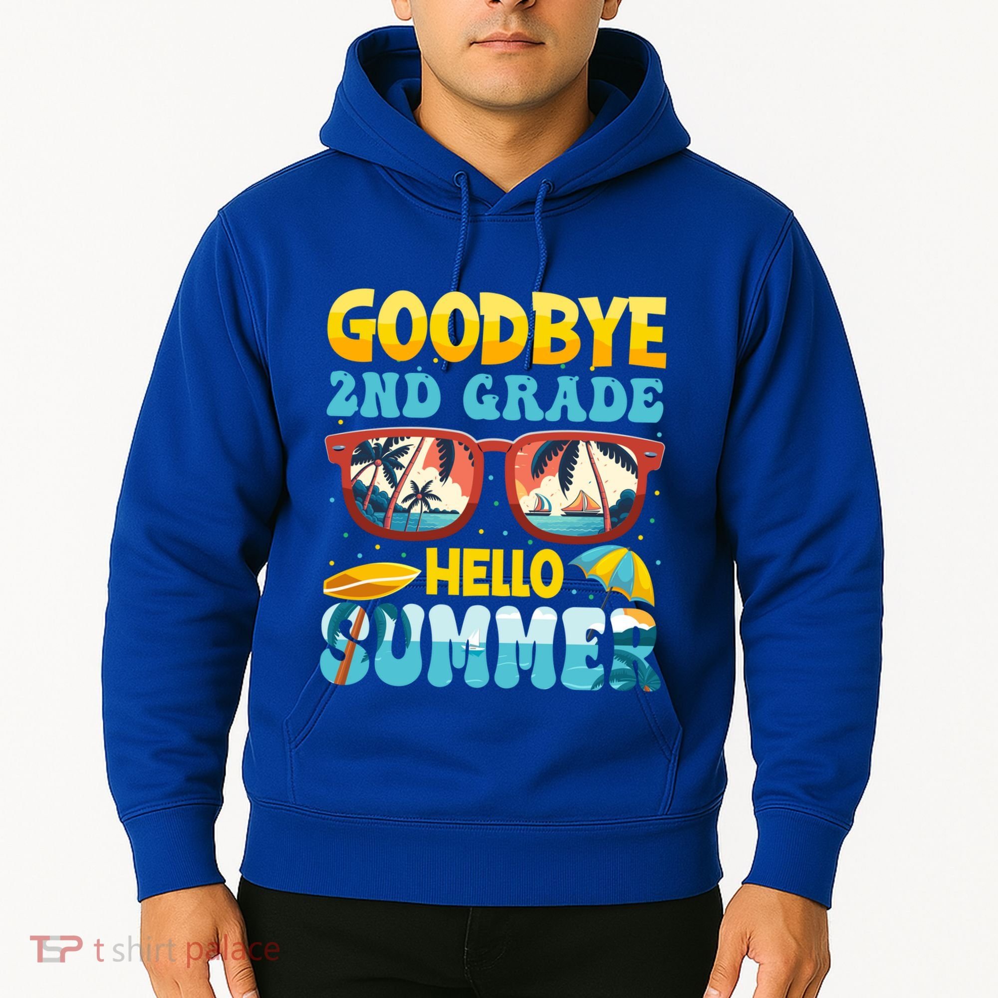 Funny Goodbye 2nd Grade Hello Summer Great Gift Hoodie