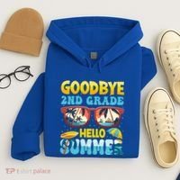 Funny Goodbye 2nd Grade Hello Summer Great Gift Hoodie thumb 4