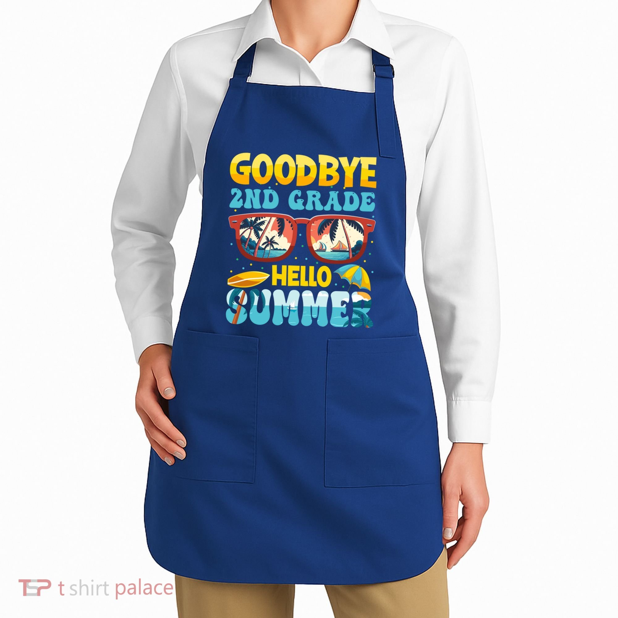 Funny Goodbye 2nd Grade Hello Summer Great Gift Apron