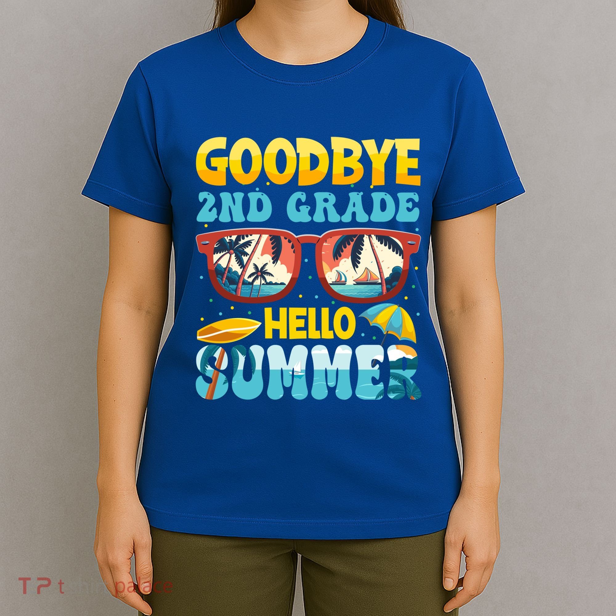 Funny Goodbye 2nd Grade Hello Summer Great Gift T-Shirt