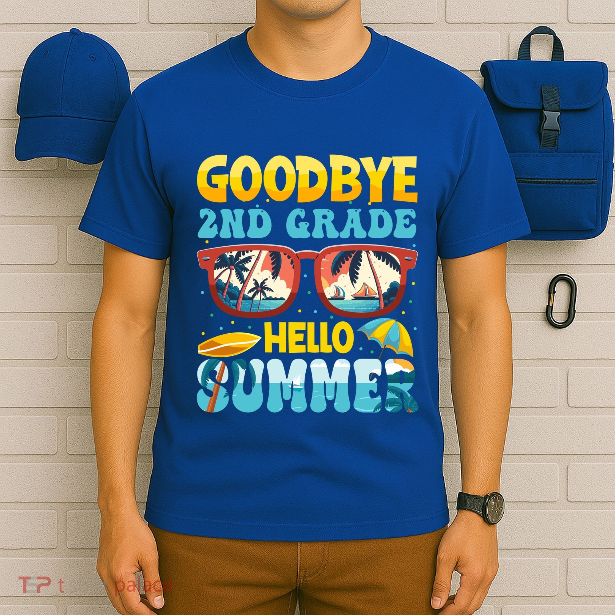 Funny Goodbye 2nd Grade Hello Summer Great Gift T-Shirt