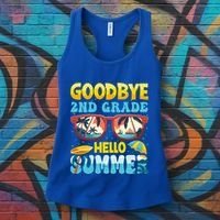 Funny Goodbye 2nd Grade Hello Summer Great Gift Women's Tank Top thumb 3