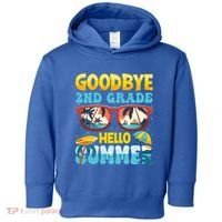 Funny Goodbye 2nd Grade Hello Summer Great Gift Toddler Hoodie thumb 0