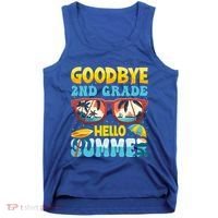 Funny Goodbye 2nd Grade Hello Summer Great Gift Tank Top thumb 0