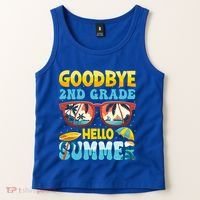 Funny Goodbye 2nd Grade Hello Summer Great Gift Tank Top thumb 2