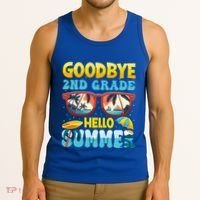 Funny Goodbye 2nd Grade Hello Summer Great Gift Tank Top thumb 3