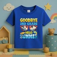 Funny Goodbye 2nd Grade Hello Summer Great Gift Toddler T-Shirt thumb 3