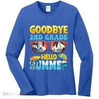 Funny Goodbye 2nd Grade Hello Summer Great Gift Women's Long Sleeve Shirt thumb 0