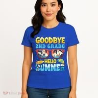 Funny Goodbye 2nd Grade Hello Summer Great Gift Women's T-Shirt thumb 4