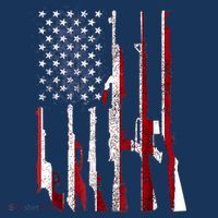 Funny Gun 4th Of July American USA Pride Flag Women's Tank Top thumb 5