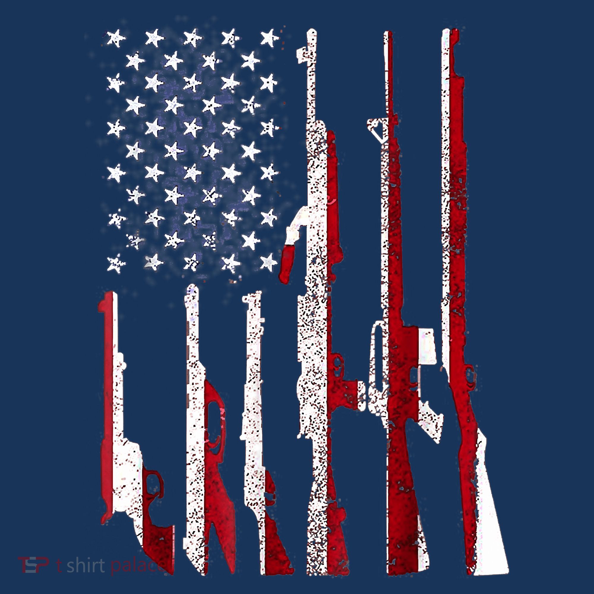 Funny Gun 4th Of July American USA Pride Flag Women's Tank Top