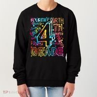Fourth Grade 4th Grade Tie Dye Word Art Women's Sweatshirt thumb 0