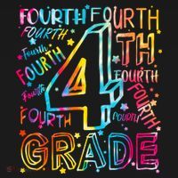 Fourth Grade 4th Grade Tie Dye Word Art Doggie Tank thumb 4