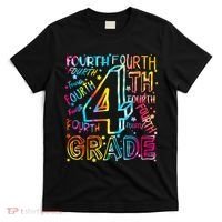 Fourth Grade 4th Grade Tie Dye Word Art T-Shirt thumb 0