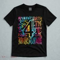 Fourth Grade 4th Grade Tie Dye Word Art T-Shirt thumb 5