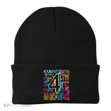 Fourth Grade 4th Grade Tie Dye Word Art Beanie
