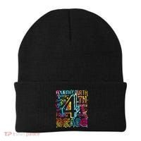 Fourth Grade 4th Grade Tie Dye Word Art Beanie thumb 0