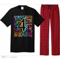 Fourth Grade 4th Grade Tie Dye Word Art Pajama Set thumb 0