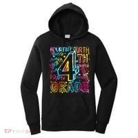 Fourth Grade 4th Grade Tie Dye Word Art Women's Hoodie thumb 0