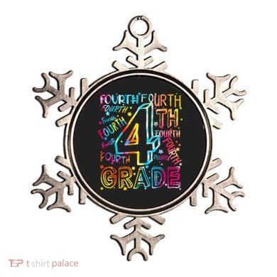 Fourth Grade 4th Grade Tie Dye Word Art Ornament