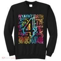 Fourth Grade 4th Grade Tie Dye Word Art Tall Sweatshirt thumb 0