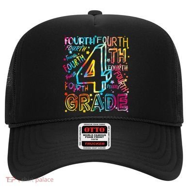 Fourth Grade 4th Grade Tie Dye Word Art Hat