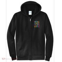 Fourth Grade 4th Grade Tie Dye Word Art Full Zip Hoodie thumb 0