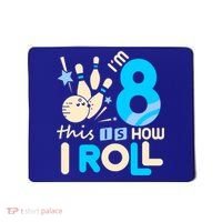 Funny Gift 8th Birthday Bowling Gift I'm 8 Eight This Is How I Roll Funny Gift Mousepad thumb 0