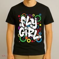 Fly Girl 80s 90s Old School Bgirl Hip Hop T-Shirt thumb 3