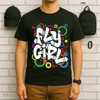Fly Girl 80s 90s Old School Bgirl Hip Hop T-Shirt thumb 6
