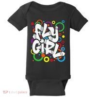 Fly Girl 80s 90s Old School Bgirl Hip Hop Baby Bodysuit thumb 0