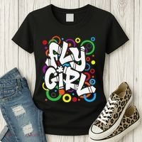 Fly Girl 80s 90s Old School Bgirl Hip Hop Women's T-Shirt thumb 3
