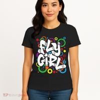 Fly Girl 80s 90s Old School Bgirl Hip Hop Women's T-Shirt thumb 4